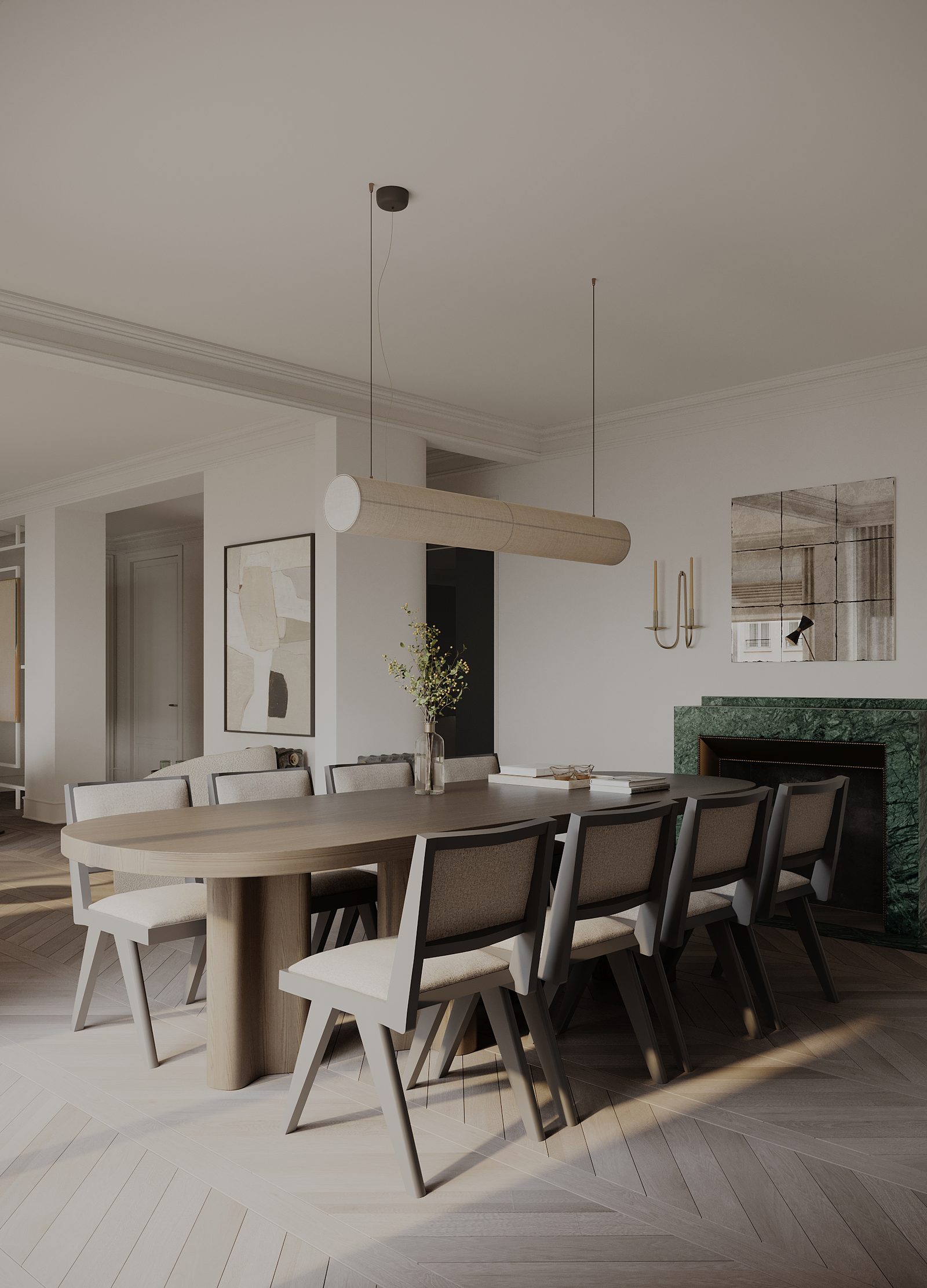 Comedor · Chimenea